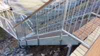 Custom Hot Dipped galvanized stairs and handrails
